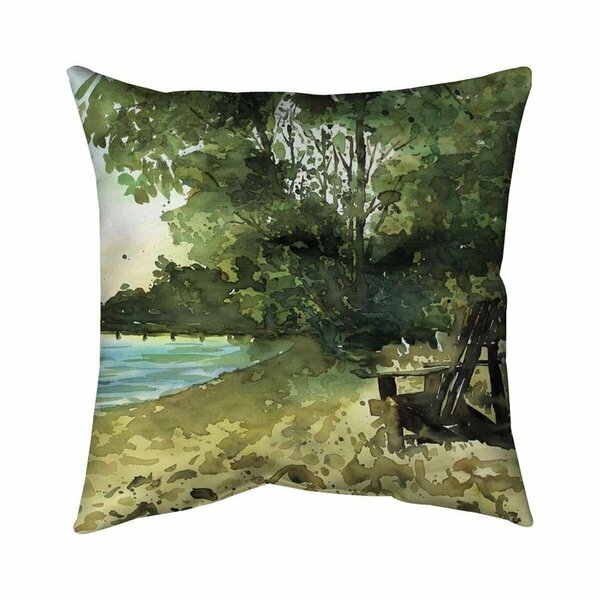 Begin Home Decor 26 x 26 in. Day At The Lake-Double Sided Print Indoor Pillow 5541-2626-CO124